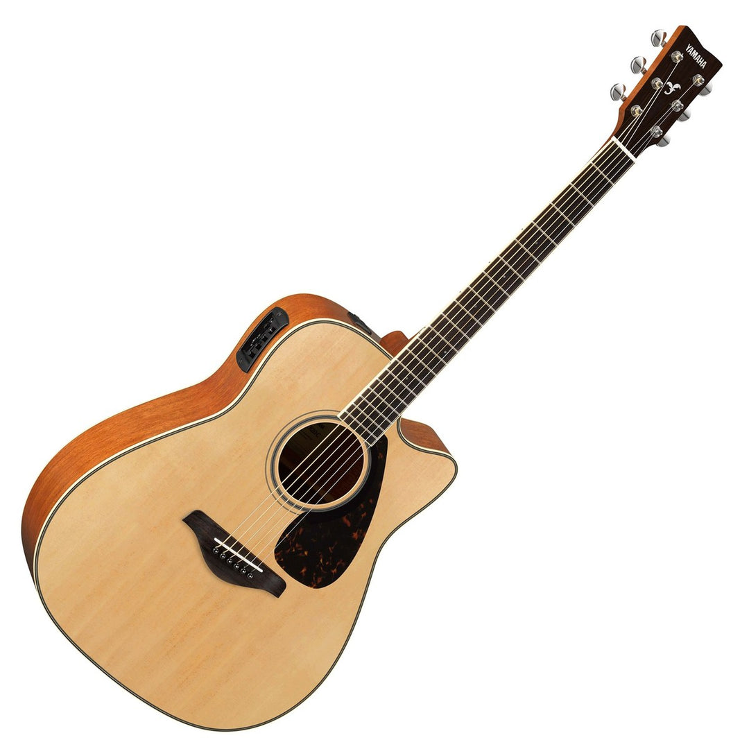 Yamaha FGX820C Dreadnought Cutaway 6-String RH Acoustic Electric Guitar-Natural