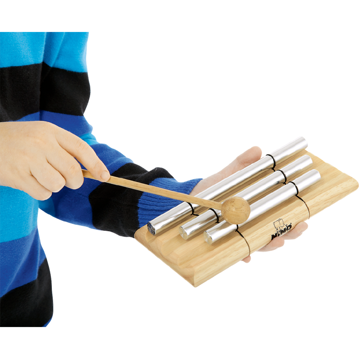 Nino Percussion NINO580-Nino Handheld Energy Chimes, 3 Rows, Natural Finish