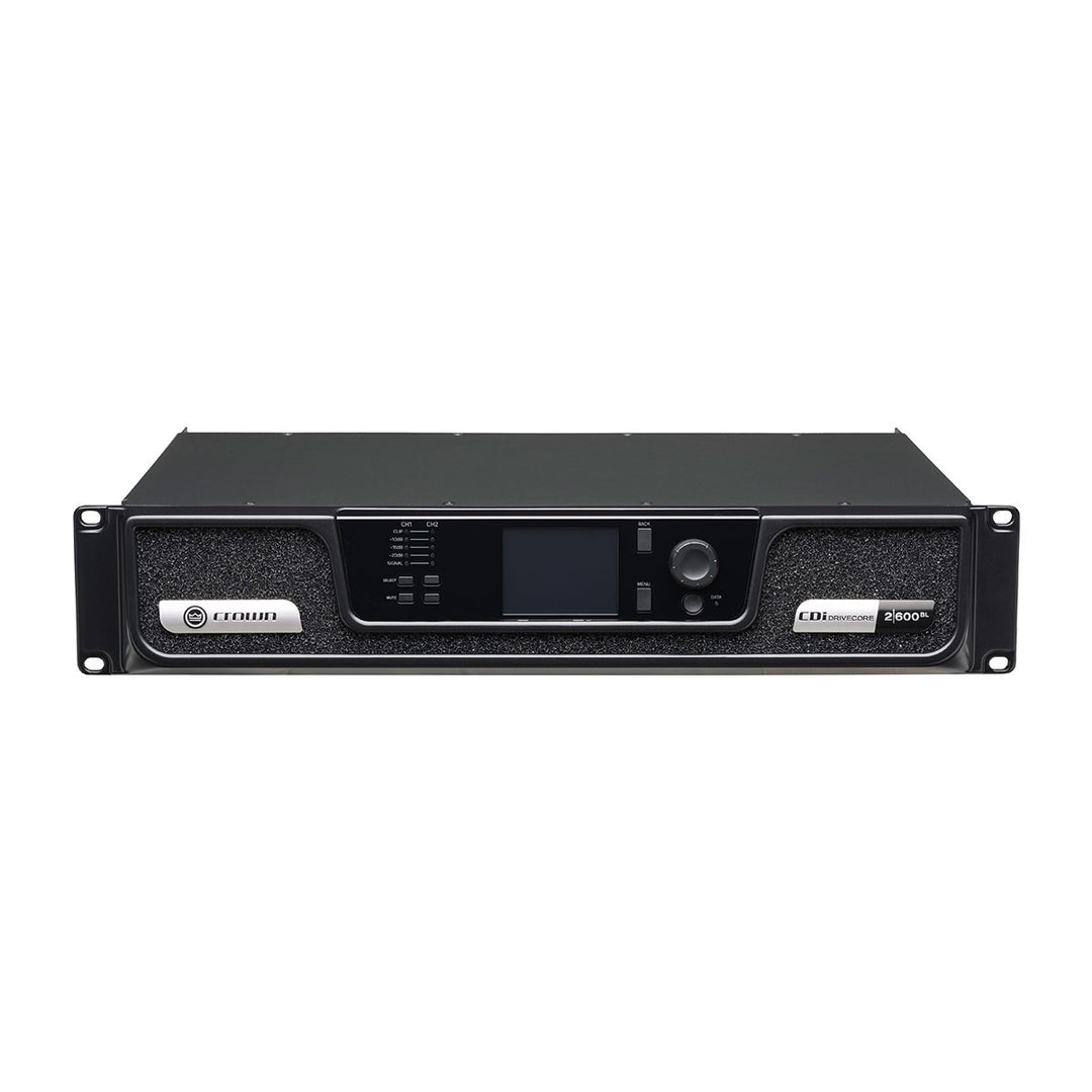 Crown CDi DriveCore 2|600BL Two-channel, 600W @ 2/4/8 ohms Power Amplifier with DSP +  BLU link, 70V/100V