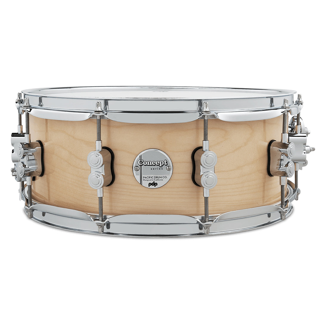 PDP Concept Maple Lacquer 5.5x14 Snare Drum w/ Chrome Hardware - Natural Lacquer