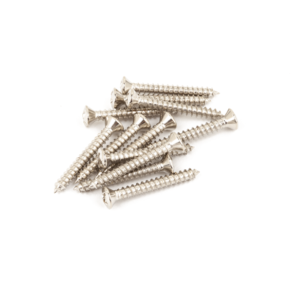 Fender Vintage-Style Bass/Tele Bridge/Strap Button Mounting Screws - Nickel