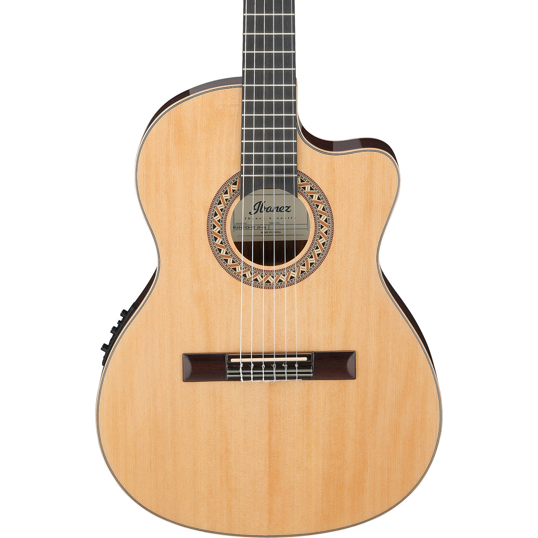 Ibanez GA34STCE Acoustic-Electric Guitar - Natural High Gloss