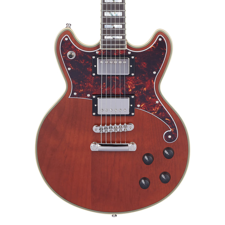 D'Angelico Deluxe Brighton Electric Guitar - Matte Walnut