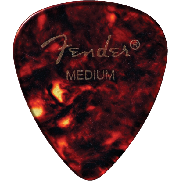 Fender 451 Shape Classic Celluloid Picks (12 Count) - Tortoise Shell