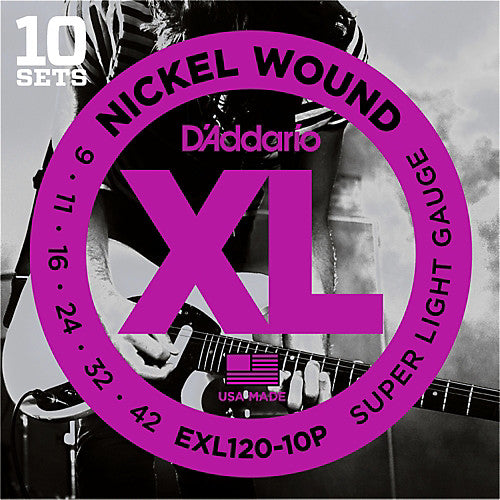 D'Addario EXL120-10P - PROPACK XL SUPER LIGHT