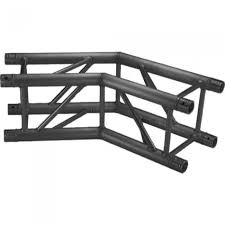 Global Truss F34-SQ-4123-BLACK 2 Way 135° Square Corner - Matte Black