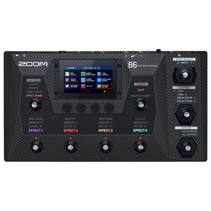 Zoom B6 Bass Guitar Multi-Effects Processing Pedal