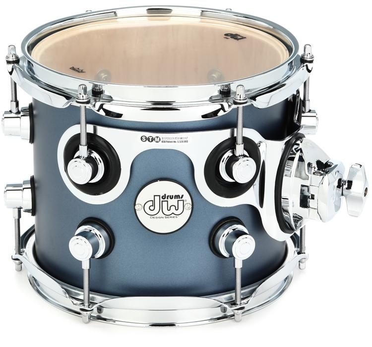 DW Design Series Rack Tom 7x8 Matte Lacquer - Blue Slate