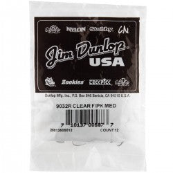 Dunlop JD9032R Fngrpks Clear D Med 12/Bag