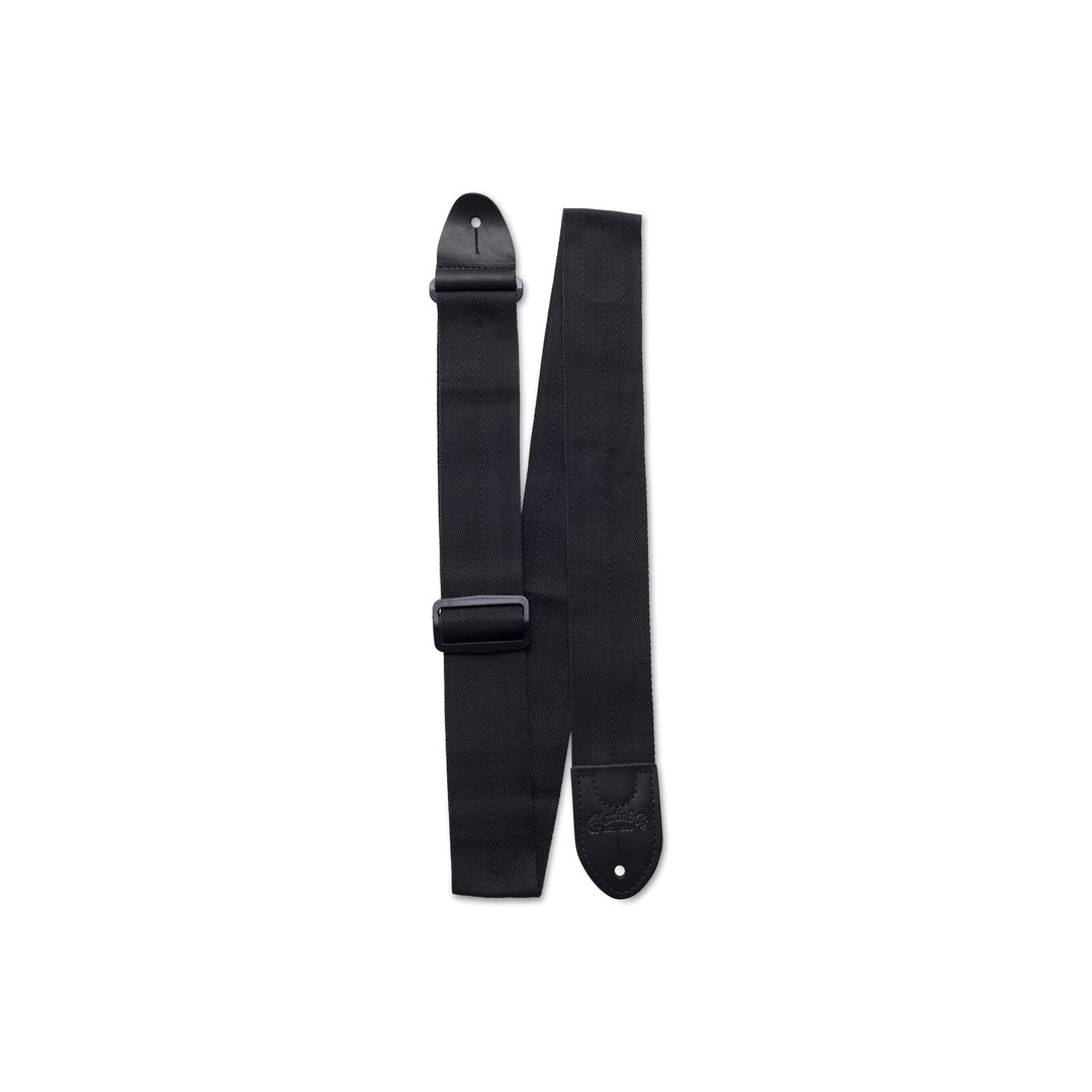 Martin Guitars Acc,Strap,Nylon w/Leather Ends,Black