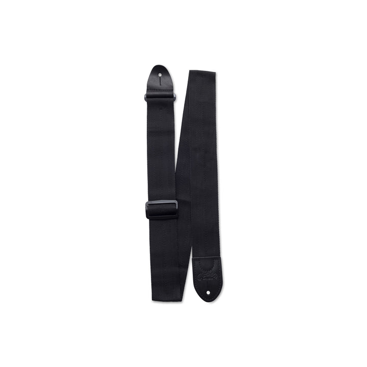 Martin Guitars Acc,Strap,Nylon w/Leather Ends,Black