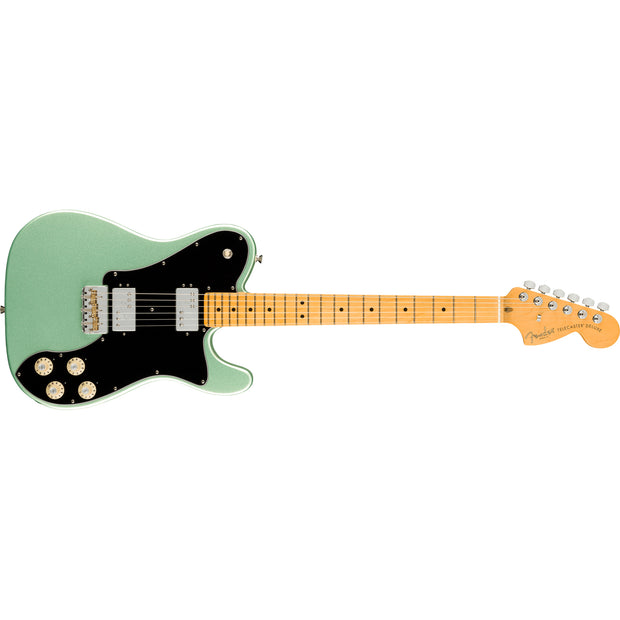 Fender American Professional II Telecaster Deluxe Maple Fingerboard Electric Guitar - Mystic Surf Green