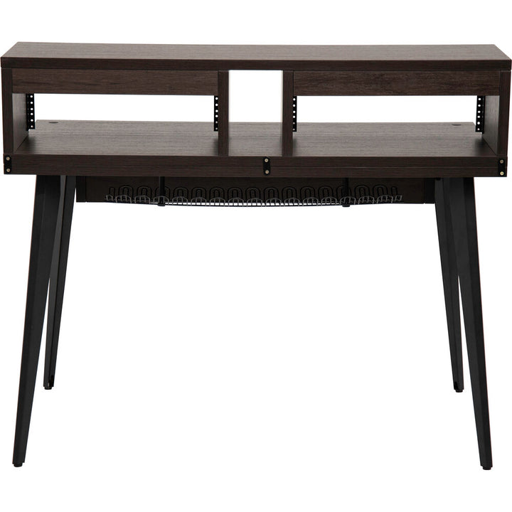 Gator Elite Furniture Series Main Desk - Dark Walnut Brown