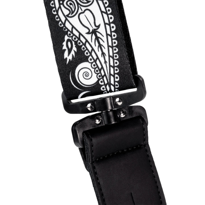 D'Addario Joe Satriani Polyester Swivel Guitar Strap - Black Pattern