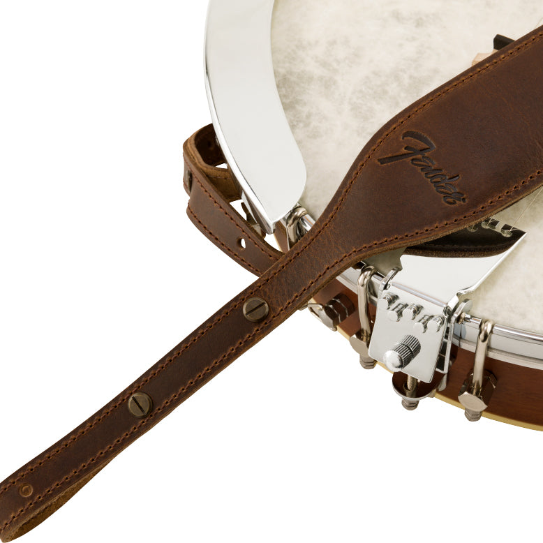 Fender Paramount Banjo Leather Strap - Brown