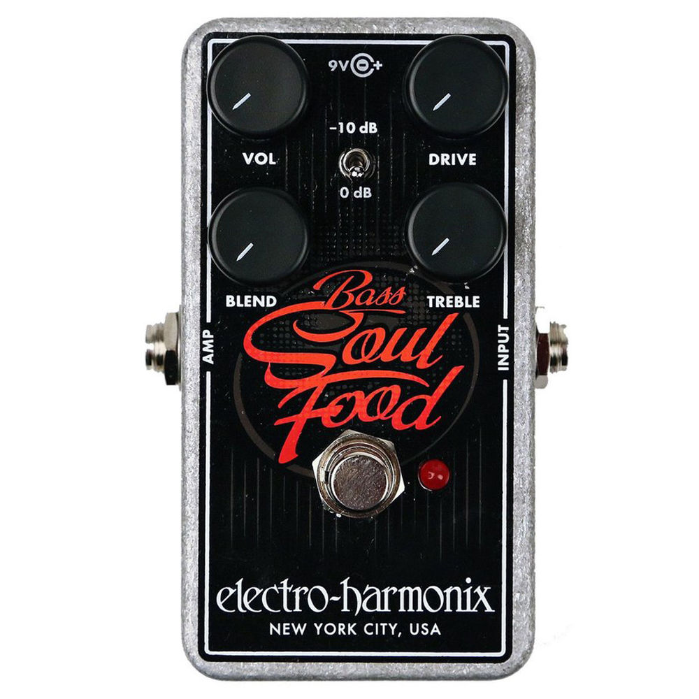 Electro-Harmonix BASS SOUL FOOD Transparent Overdrive Bass Pedal