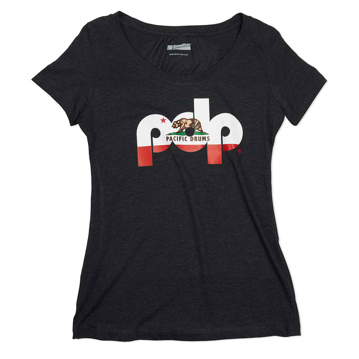 PDP PR25PDPCALITEE Ladies Black Cali Tri Blend Tee