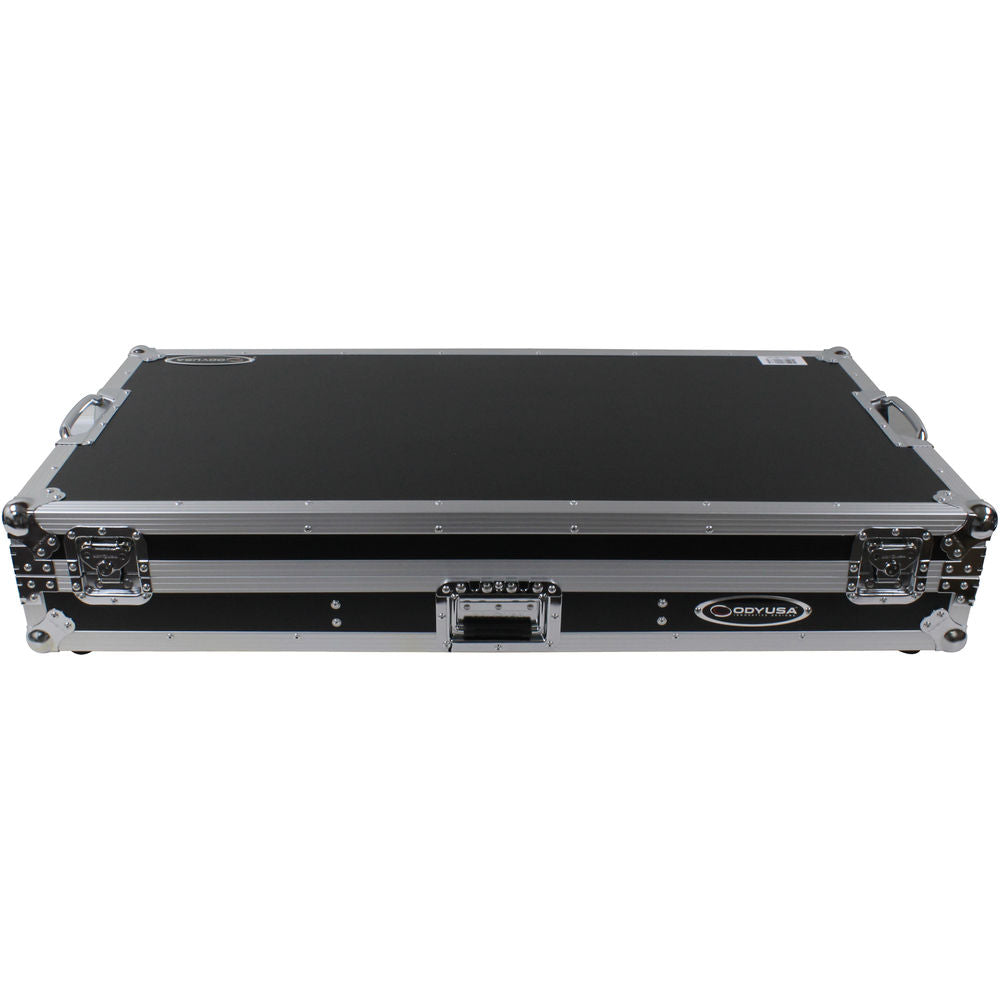 Odyssey FZGSLBM12WR Flight Zone Low Profile Glide Style DJ Coffin for 12” Mixer, 2x Turntables (Battle) & 2U Rack