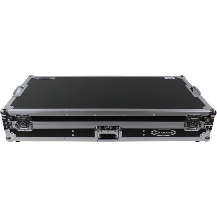 Odyssey FZGSLBM12WR Flight Zone Low Profile Glide Style DJ Coffin for 12” Mixer, 2x Turntables (Battle) & 2U Rack