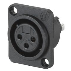 Neutrik NC3FPP - 3 Pin Plastic Chassis XLRF -P Size