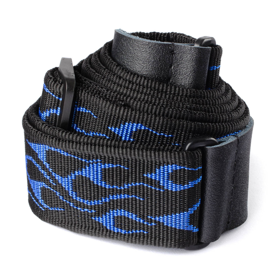 Dunlop D38-11BL Strap Flambe Blue