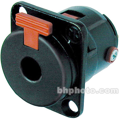 Neutrik NJ3FP6C-BAG - Locking Panel TRS Phone Jack -Black with Silver Contacts