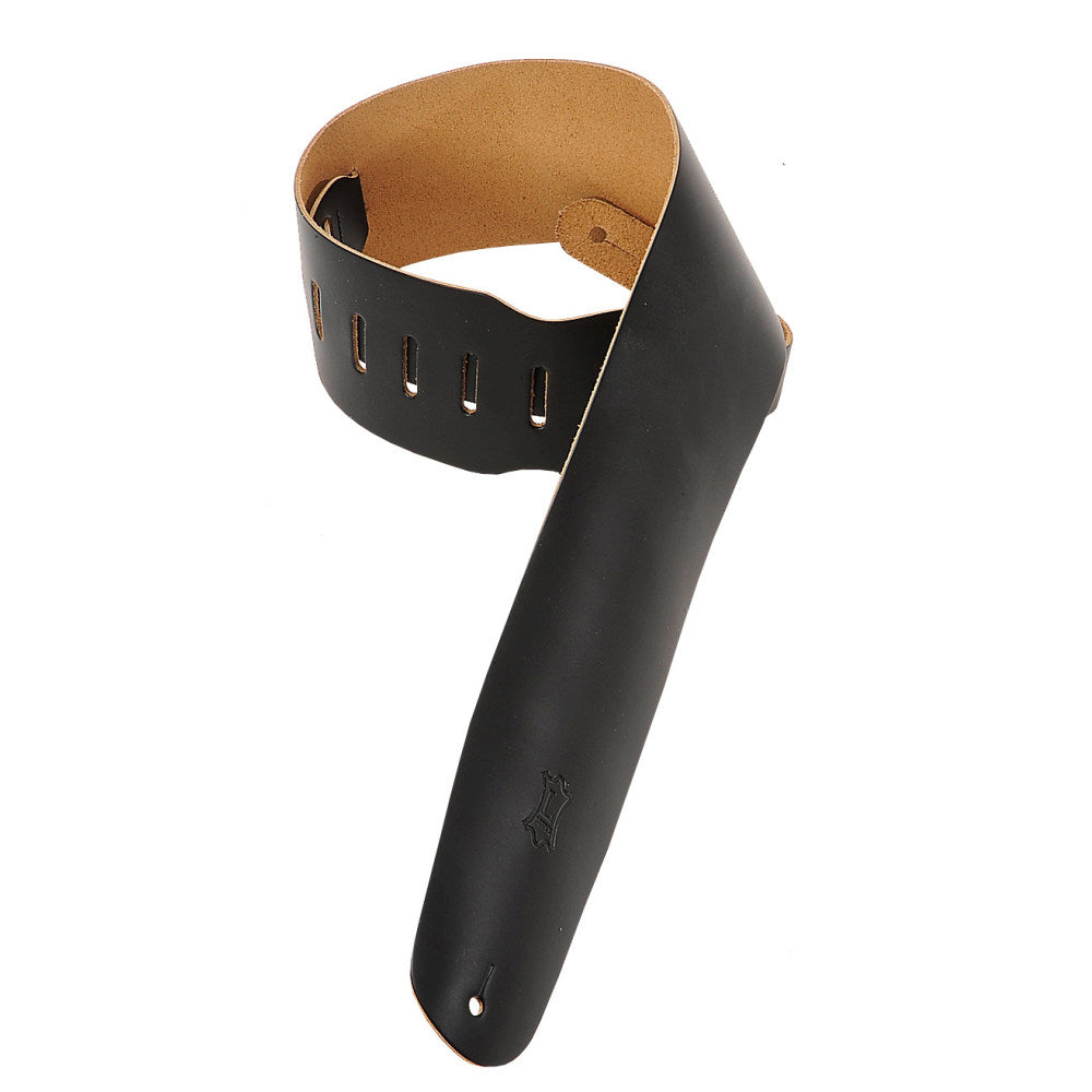 Levy's M4-BLK Chrome Tan Leather Bass Guitar Straps