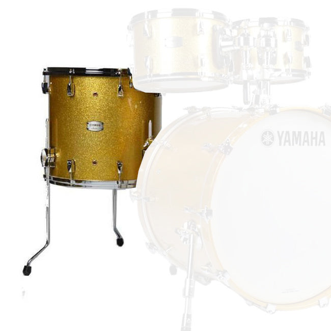 Yamaha Absolute Hybrid Maple 16” x 15” Floor Tom - Gold Champagne Sparkle