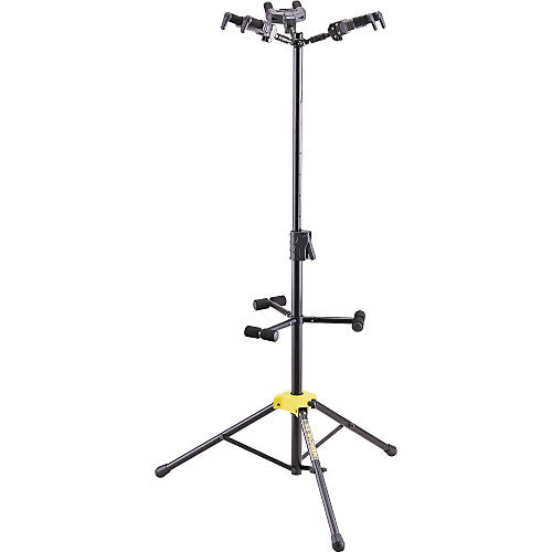 Hercules Stands GS432B+ Auto Grip Triple Guitar Stand w/ Foldable Backrest