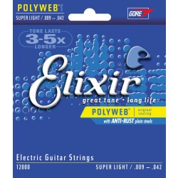 Elixir 12000 Electric Guitar 6 Strings Light