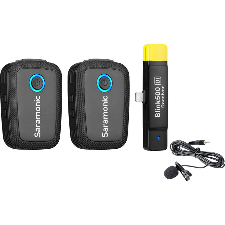 Saramonic Blink 500 B4 2-Person Digital Wireless Omni Lavalier Microphone System for Lightning iOS Devices (2.4 GHz) - Black