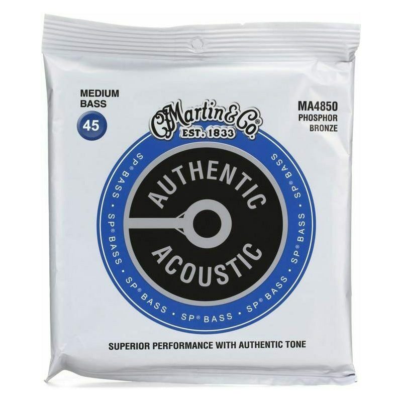 Martin MA4850 Authentic Acoustic SP Bass Guitar Strings - Medium 45-105