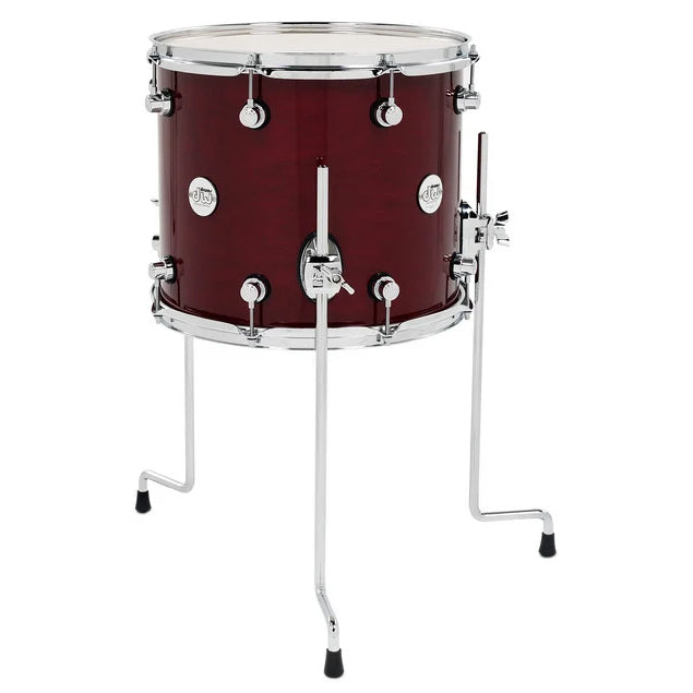DW Design Series Floor Tom 12x14 Gloss Lacquer - Cherry Stain