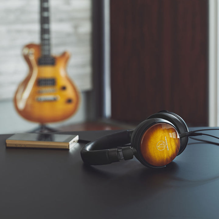 Audio-Technica Consumer ATH-WP900 Portable Over-Ear Wooden Headphones
