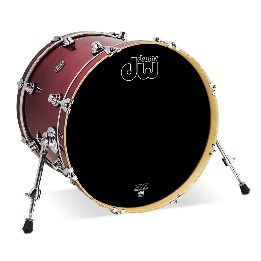 DW Performance Series Bass Drum 16x20 Gloss Lacquer - Cherry Stain