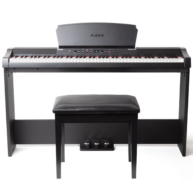 Alesis AHB-1 Wooden Piano Stand w/ 3 Pedals And Bench