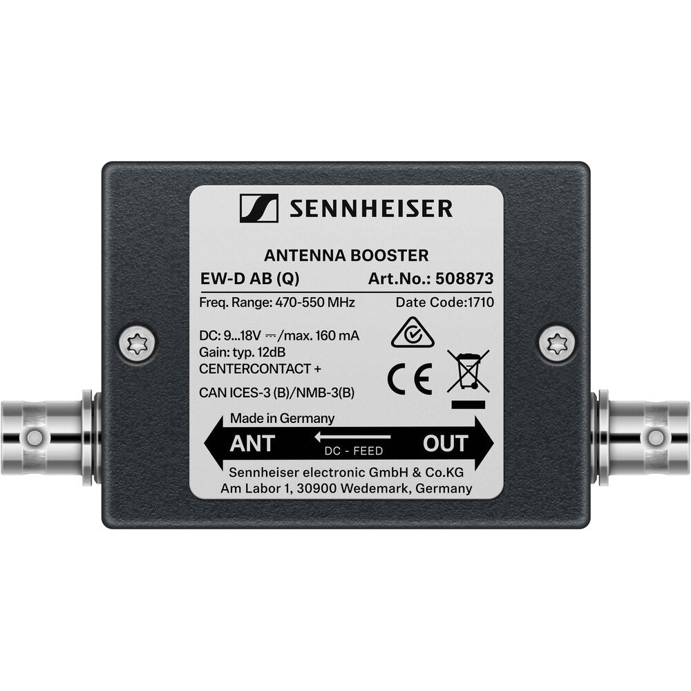 Sennheiser EW-D AB Inline Antenna Booster for EW-D Wireless Systems (R: 520 to 608 MHz)