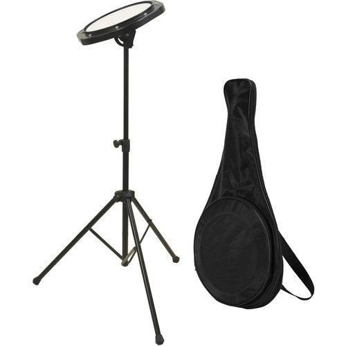 On-Stage DFP5500 Drum Practice Pad with Stand & Bag