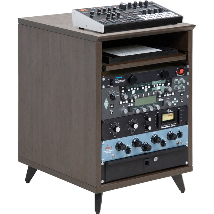 Gator Elite Series 10 RU Studio Rack Table - Dark Walnut Brown