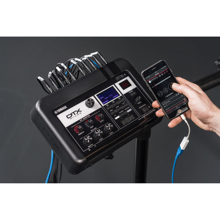 Yamaha DTX8KXBF- Electronic Drum Kit w/ DTX-PRO, DTP8-X TCS Pads, DTC10 Cymbals and Hardware - Black Forest