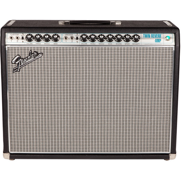 Fender '68 Custom Twin Reverb Guitar Combo Amplifier - Black & Silver