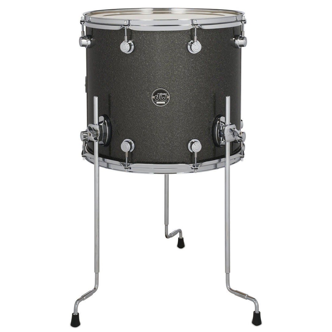 DW Performance Series Floor Tom 14x16 Finish Ply - Pewter Sparkle