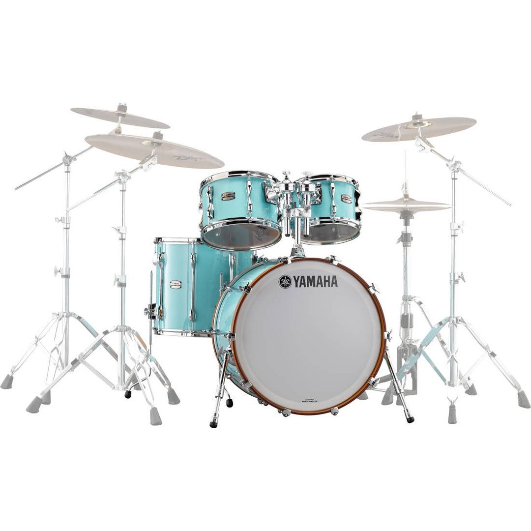 Yamaha Recording Custom 5-Piece Shell Pack 22”x18” Bass Drum w/ Snare - Surf Green