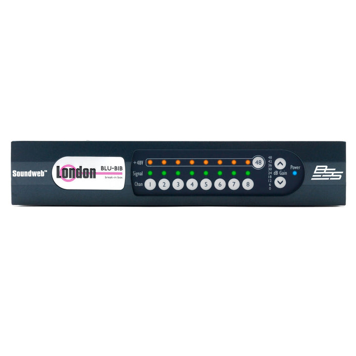 BSS BLU-BIB 8-channel analog break-in box w/ BLU link  (half rack width) (Demo)