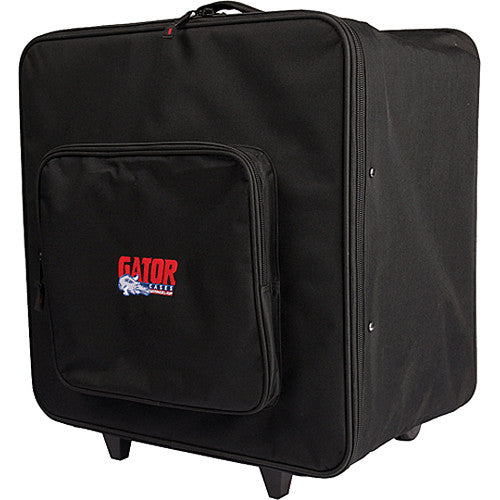 Gator G-PAR 64LED4 Par Can Light Case w/ Tow Handle, Wheels, & Removable Velcro Dividers