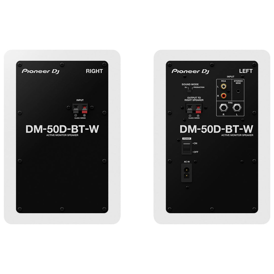 Pioneer DM-50D-BT-W 5” desktop monitor system with Bluetooth® functionality (White)