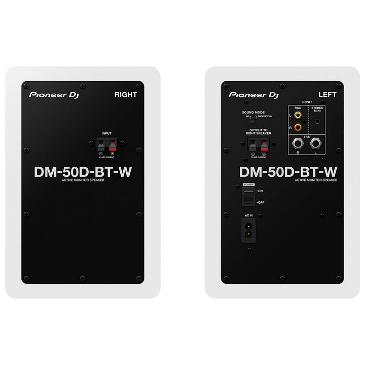 Pioneer DM-50D-BT-W 5” desktop monitor system with Bluetooth® functionality (White)
