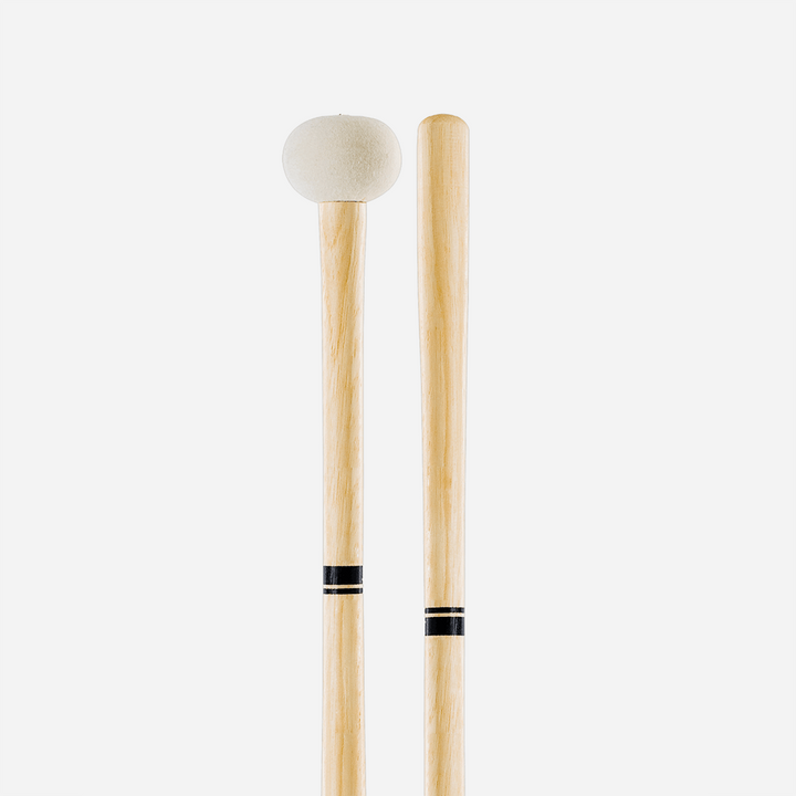 Promark PSMB3 -Promark Performer Series Medium Hard Felt Marching Bass Drum Mallets