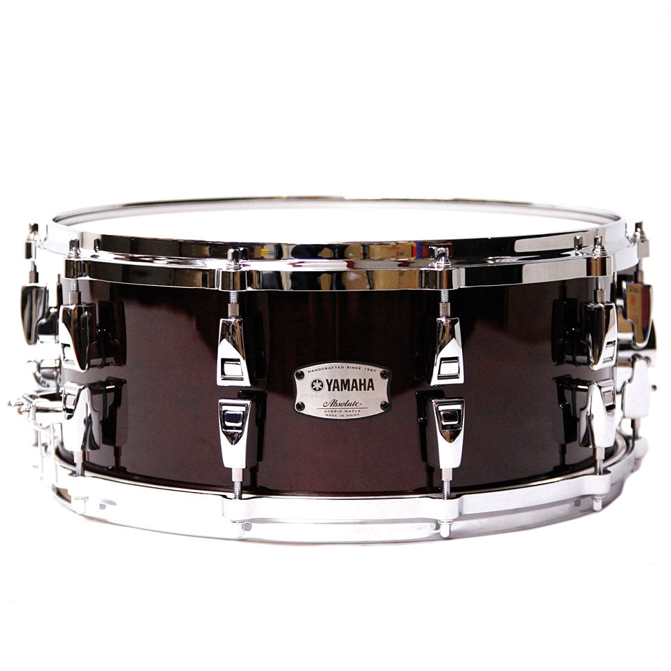 Yamaha AMS1460 Snare Drum Absolute Hybrid Maple 14” x 6” - Classic Walnut