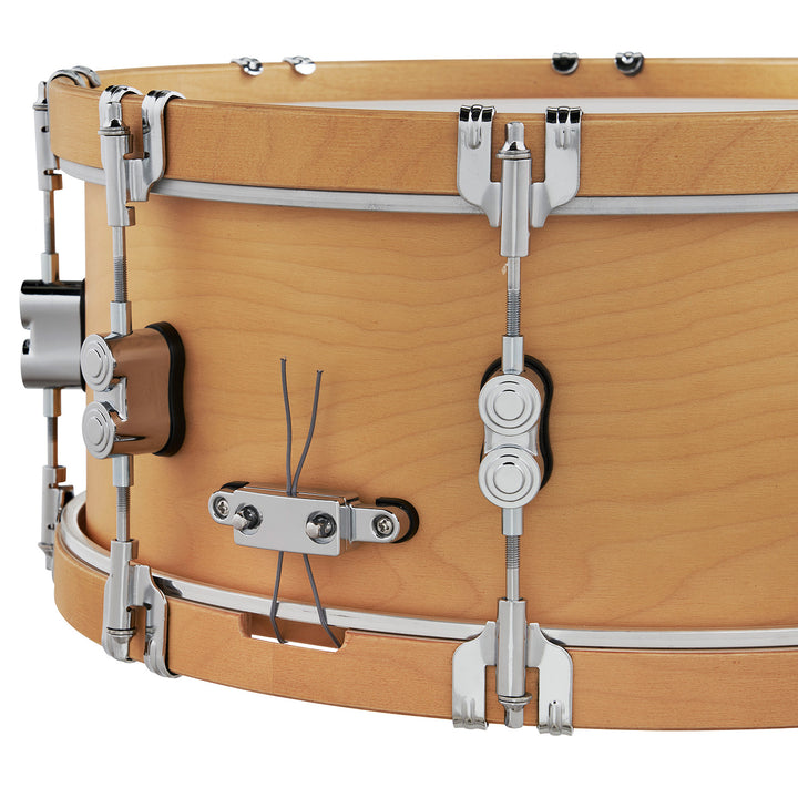 PDP Concept Maple Classic 6.5x14 Snare Drum - Natural Stain w/ Natural Stain Hoops